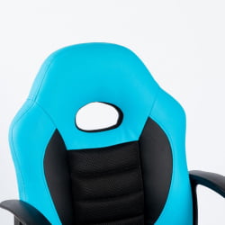 Геймерское кресло CHAIRMAN KIDS 111 Черный-голубой