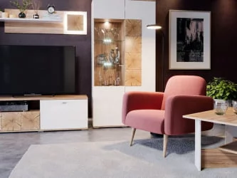 Кресло Уилбер Светло-розовое