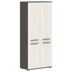 Шкаф с глухими средними и малыми дверьми EDIS EHCS 85.3 Ясень Траун Мокко Мокко