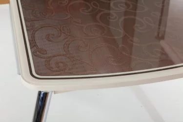 Столешница Чикаго КЗ (6191) крем,завитки бронза