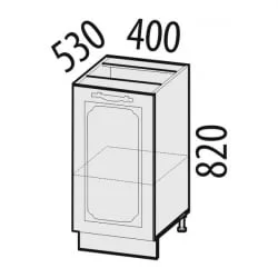 Стол лев/прав Милана 23.54 Сосна Астрид/Ваниль