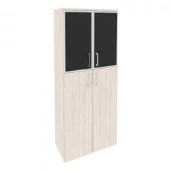 Шкаф высокий широкий ONIX O.ST-1.7R black Денвер Светлый