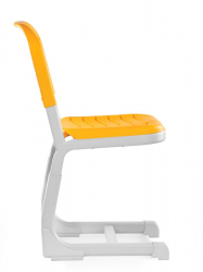 Стул ученический регулируемый пластиковый (рост 5-7) Желтый