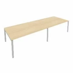Переговорный стол (2 столешницы) Metal System Б.ПРГ-2.5 Акация/Серый