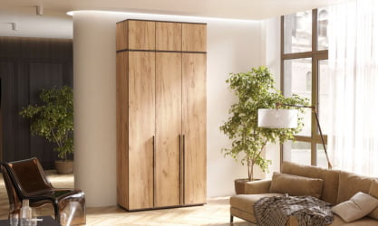 Шкаф Норд 3-х ств. + антресоль Дуб крафт