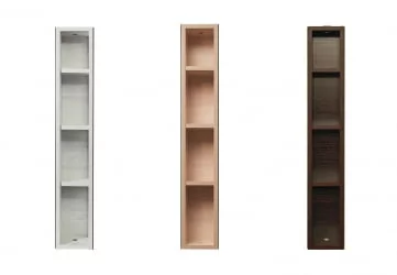 Узкий шкаф в прихожую Хоп Шелф Арт Молочный дуб