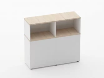 Тумба комбинированная высокая для рабочего модуля Deka 9.04.125 Туя/Белый