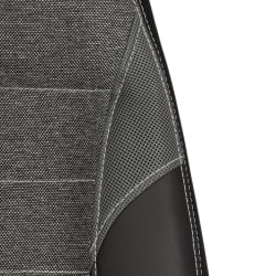 Кресло INTER (24) кож/зам/ткань, черный/серый, 36-6/207/TW-12/TW-11