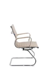 Кресло для посетителей Leo CF экокожа Бежевый