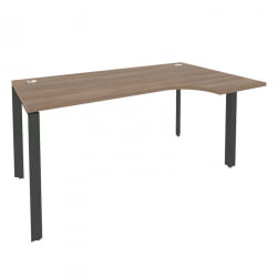 Стол эргономичный правый на П-образном м/к ONIX O.MP-SA-1R Дуб Аризона/Антрацит