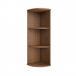 Стеллаж средний угловой Riva А.УС-2 Орех Гварнери