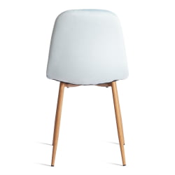 Металлический стул BREEZE (mod. 4724) Велюр/металл , 44 х 53 х 87 см, Aquamarine (аквамарин) HLR16 / натуральный
