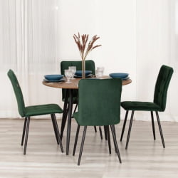 Стул обеденный Bari LT, велюр, Deep Forest (изумруд), 41х55х89 см