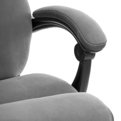 Кресло руководителя Cambridge metalBL велюр/ткань, серый, 29/12