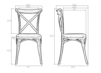 Стул обеденный DOBRIN ZILAN (цвет черный (B-03)) 2 шт