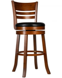 Вращающийся полубарный стул DOBRIN WILLIAM COUNTER (шоколад, черный) 2 шт