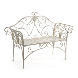 Скамья Secret de Maison BEAUJOLAIS (mod. PL08-8574) металл, 136х46х96см, белый антик (antique white)