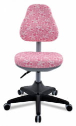 Кресло детское Бюрократ KD-2 PK/HEARTS-PK Розовый сердца