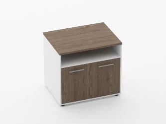 Тумба под оргтехнику Deka 9.05.11 Дуб Верцаска/Белый