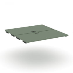 Двойной стол-приставка к двум опорным тумбам/шкафам CОНCЕПТ CН.ДСПР-008 Кобо Антрацит / CONCEPT CN.DSPR-008