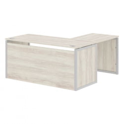 Стол письменный угловой левый XTEN-QP XQPCT 1615H L Сосна Эдмонт Серый