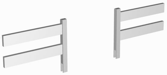 Съемный борт RooRoom VK-22с Серый