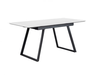 Стол Пеле раздвиж. 140-180 Светлый мрамор/Бабочка