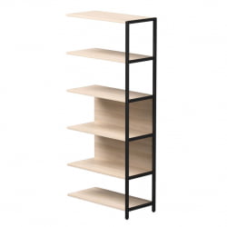 Полустеллаж металлический высокий (приставной) Everprof EVO 254Н009 Дуб Соната Черный