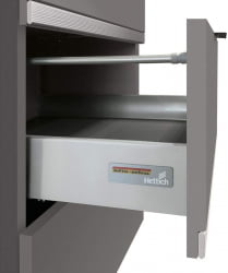 Стол с 3-мя ящиками-метабоксами Грейс 105.66 Оникс Кубанит