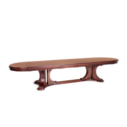 Стол VERSAL овальный бук, мдф, 300 (350/400) х 110 х 78 см, Tobacco