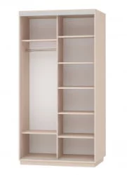 Шкаф-купе двухдверный Экспресс Дуо Экспенс 1200х2200h Белый снег