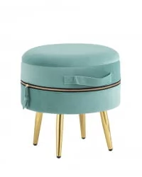 Банкетка Тильда с ящиком велюр Мятный