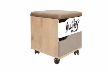 Тумба Хаски 52 Дуб Ирландский Мокко Белый