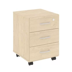 Тумба подкатная (3 ящика, с замком) NOVA S В.ТМ-3 Бук Артизан