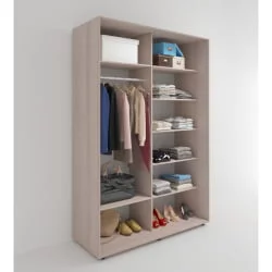 Шкаф-купе 3-х дверный Акцент-Лайт Д3 1800х600 Ясень шимо светлый