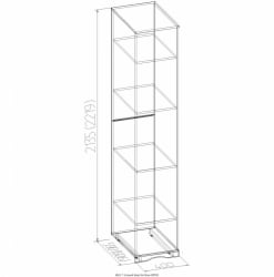 Корпус шкафа для белья ADELE 7 Дуб Сонома (спальня)