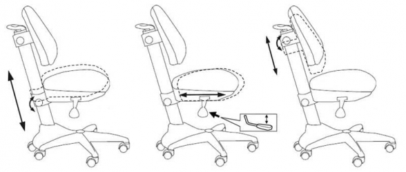 Кресло детское Бюрократ KD-2 PK/HEARTS-PK Розовый сердца