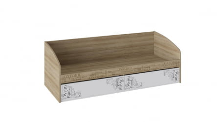 Кровать с 2 ящиками Оксфорд ТД-139.12.01 Ривьера Белый с рисунком