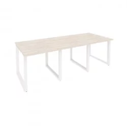 Стол переговорный (3 столешницы) ONIX O.MO-PRG-3.0 Денвер Светлый/Белый