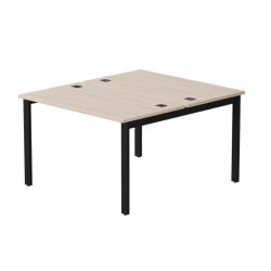 Бенч-система на 2 места на металлокаркасе, опоры 90 гр Everprof EVO 254S018 Дуб Соната Черный