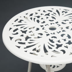 Зона отдыха Secret De Maison Romance (стол +2 стула) алюминиевый сплав, D60/H67, 53х41х89см, butter white