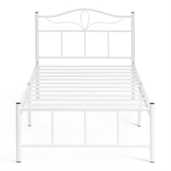 Кровать LUCY (mod. 9305) металл, 90*200 см (Single bed), White (белый)