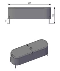 Пуф большой Gawaii (ПБ) Светл серый