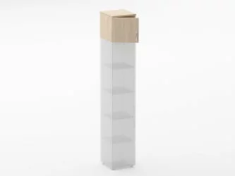 Настенный шкаф Glassy 6.04.13Л Бук светлый