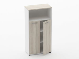 Шкаф 3 широкий закрытый с нишей Deka 10.16.131 Дуб Сантана светлый/Белый