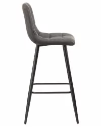 Стул барный DOBRIN NICOLE Серая экокожа RU-08