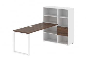 Рабочая станция EDIS EQRST 1117 Дуб Денвер темный Белый Белый