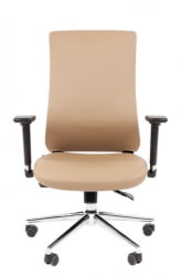 Офисное кресло CХАИРМАН 500 ЛЮКС (ЛУКС) ЭКО Б/П экокожа Бежевый / CHAIRMAN (LUX)