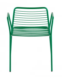Стул Дели с подлокотниками металл Зеленый