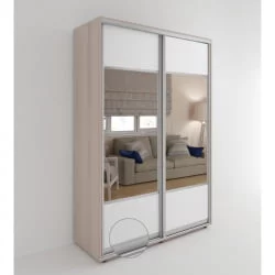 Шкаф-купе 2-х дверный Акцент-Дуэт КВ 1000х600 Ясень шимо светлый